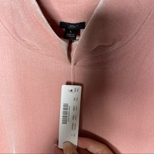 J. Crew Tops - NWT J. Crew dusty rose pink velvet turtleneck tank J. Crew Tops - NWT J. Crew dusty rose pink velvet turtleneck tank